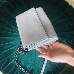 ✨ Light gray crossbody purse, shoulder bag